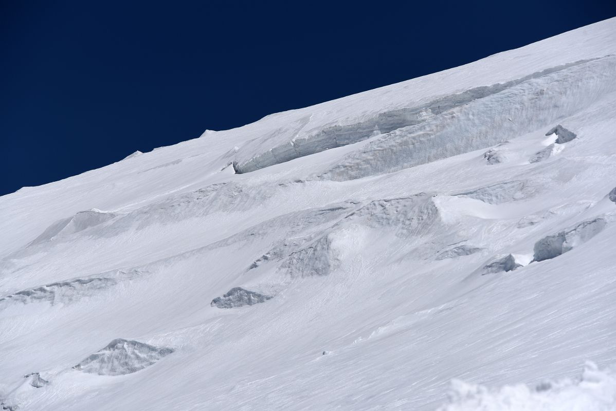 07B Huge Crevasses On Mount Elbrus Climbing Pastukhov Rocks